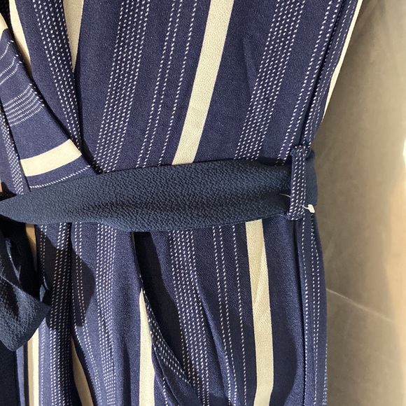 Monteau Navy and White Horizontal Strip Jump Suite NWT. Small - Picture 6 of 11
